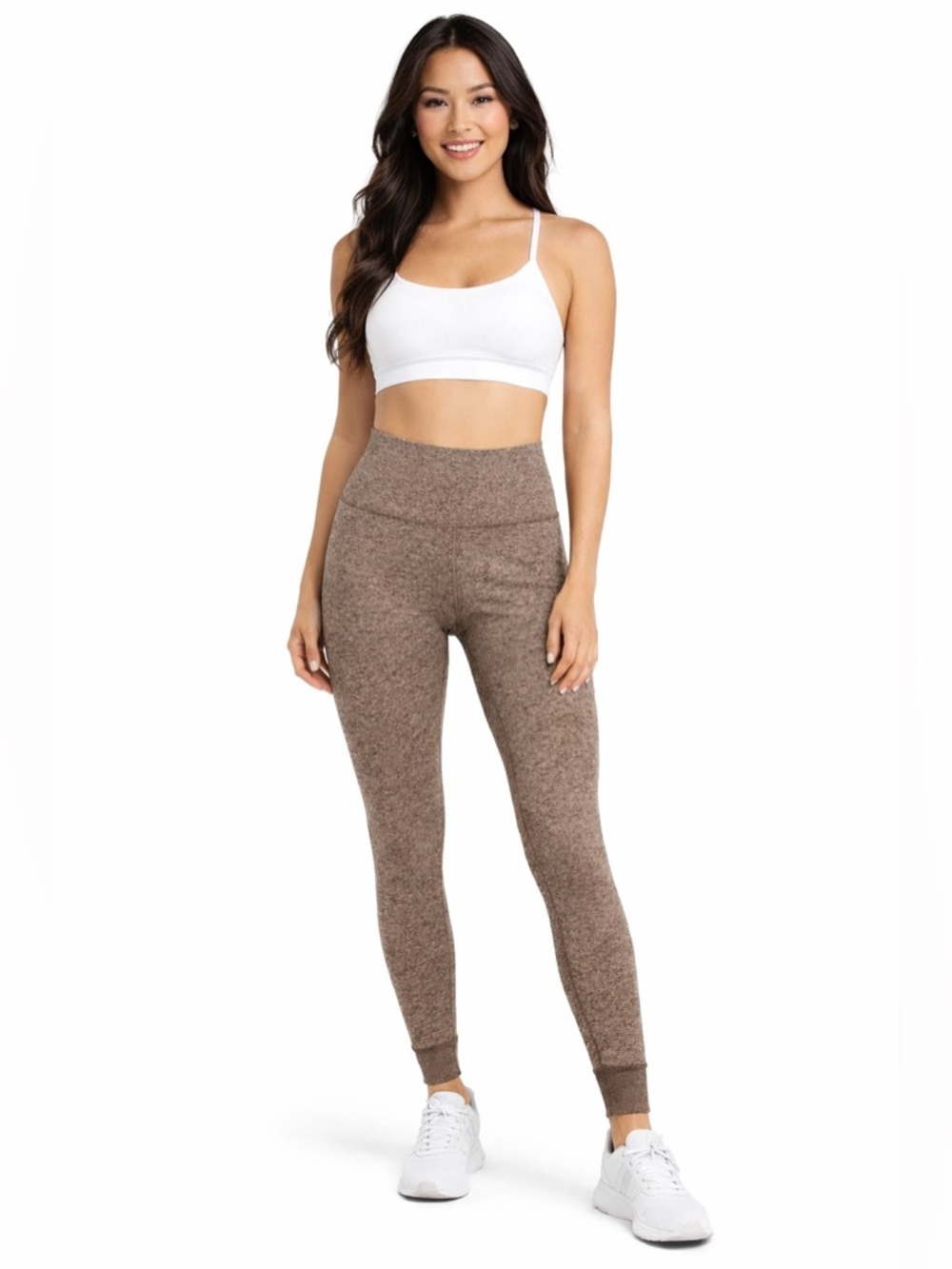 Athleta SoftLuxe Tight Legging 25” Inseam Brown Heather Size M NWOT High Rise